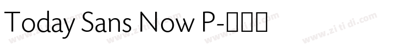 Today Sans Now P字体转换 Today Sans Now P字体转换